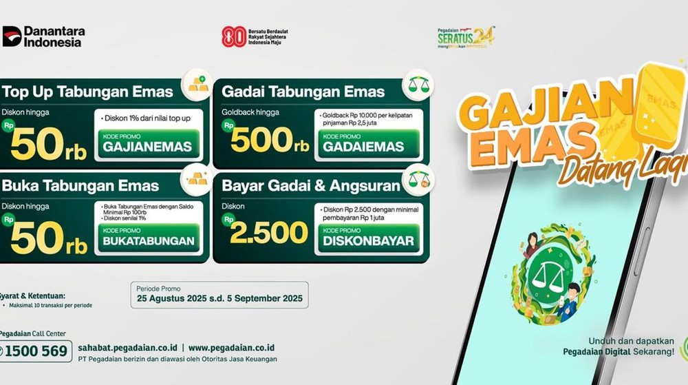 Pegadaian Digital Banjir Promo Gajian Emas